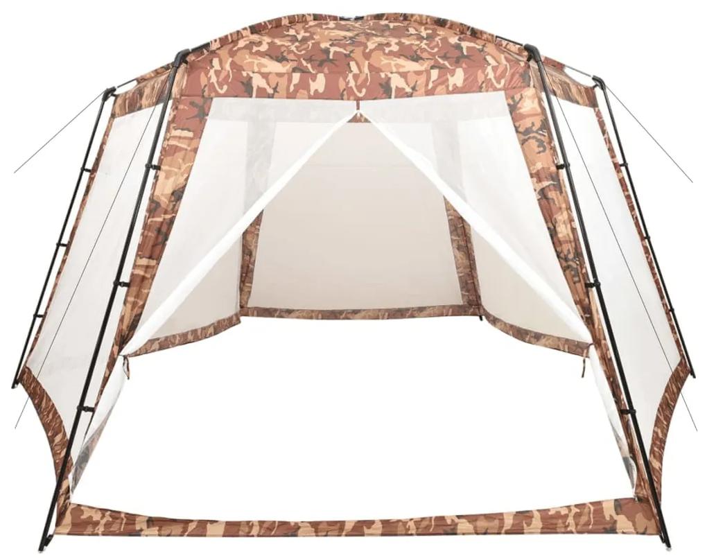 Tenda per Piscina in Tessuto 590x520x250 cm Mimetica