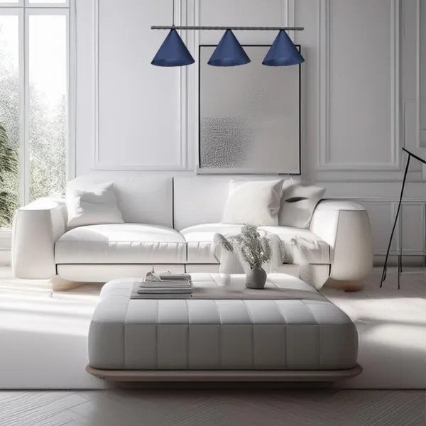 Lampadario a cavo CAPITAL 3xGX53/15W/230V blu