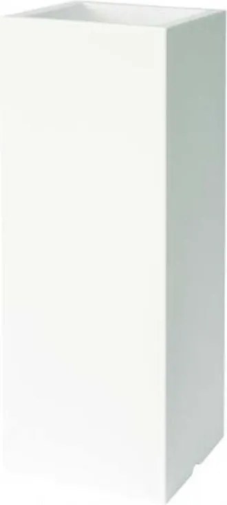 Vaso Kube EURO3PLAST in polietilene bianco H 70 x L 25 cm