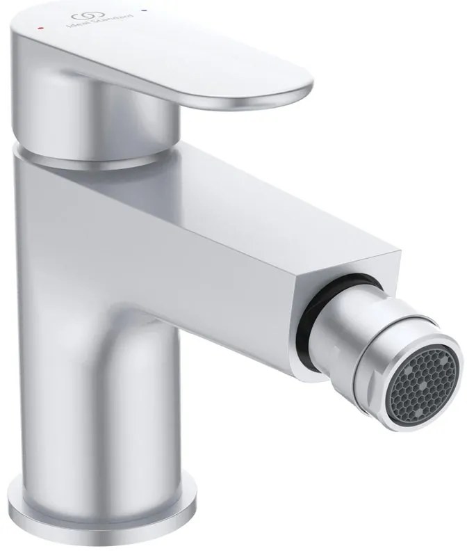 Rubinetto per bidet getto aerato Cerafine O IDEAL STANDARD silver spazzolato con piletta