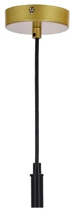 Lampadario a sospensione con filo DUO 3xE14/40W/230V oro/nero