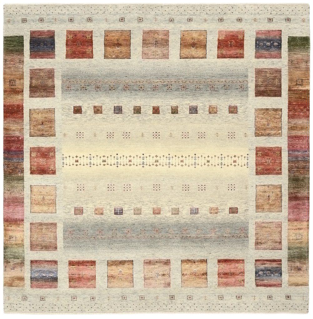 Loribaft Tappeto 200 x 210 (Indian) Annodato A Mano