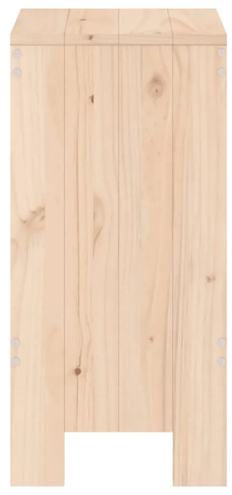 Sgabelli da bar 2 pz 40x36x75 cm in legno massello di pino