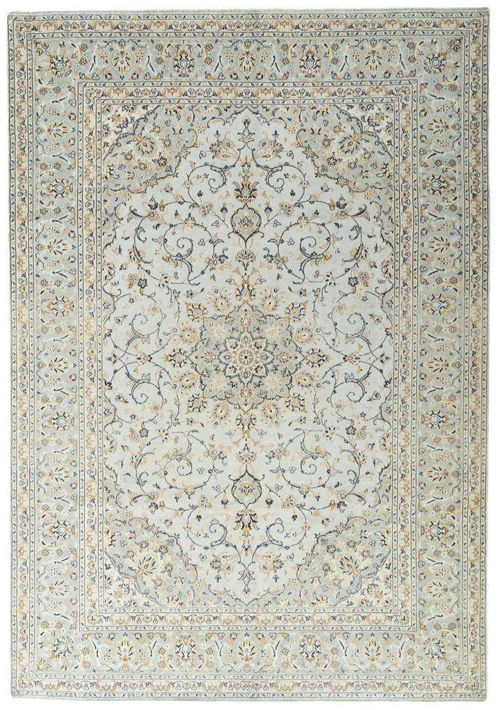 Kashan Tappeto persiano 360 x 250 Beige (Iran) Annodato A Mano