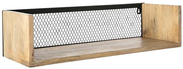 Mensola murale industriale in lengo di mango e metallo 60 cm RACK