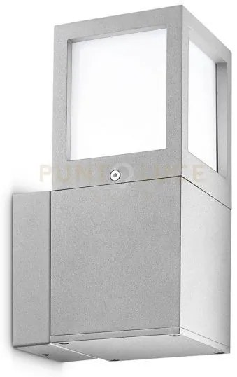 Ges340-  applique per esterni 1 luce attacco e27 ip54 grigio alluminio