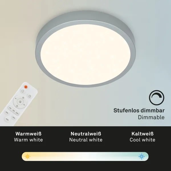 Briloner 3701-014 - Plafoniera LED dimmerabile RUNA LED/18W/230V + +TC