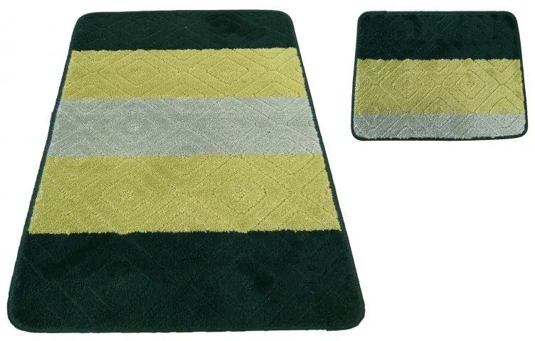 Set di tappetini da bagno in colore verde Larghezza: 50 cm | Lunghezza: 80 cm