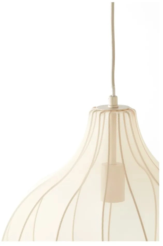 Lampadario beige con paralume in tessuto ø 39 cm Elati - Light &amp; Living