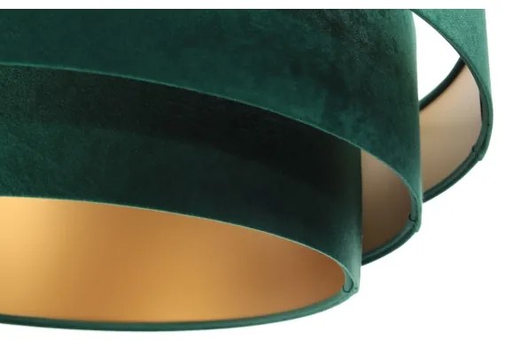 Lampadario su corda TRINITI 1xE27/60W/230V verde/oro