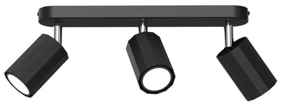 Faretto BELLO 3xGU10/8W/230V nero