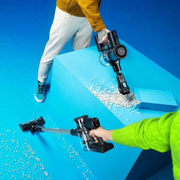 Niceboy ION Hurricane H5 Plus- Aspirapolvere a batteria 2in1 140W/2200 mAh nero