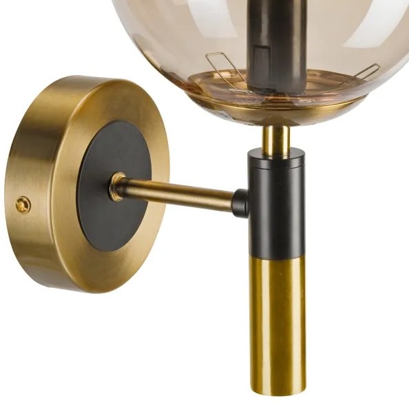 Applique ROLLO 1xE14/5W/230V oro/fumé beige