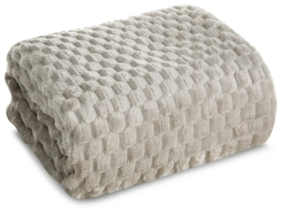 Coperta Cindy6 con effetto 3D beige