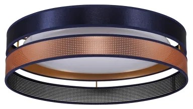 Duolla-Plafoniera LED ROLLER DUO SHINY LED/24W/230V diametro 45 cm blu/rame