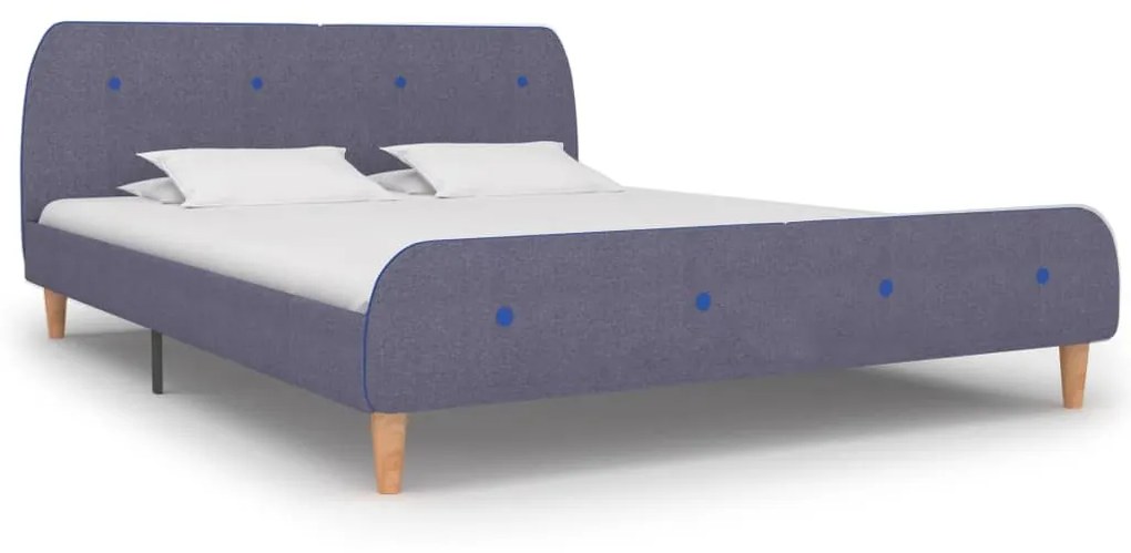 Giroletto Senza Materasso Grigio Chiaro 150x200 Cm İn Tessuto /
