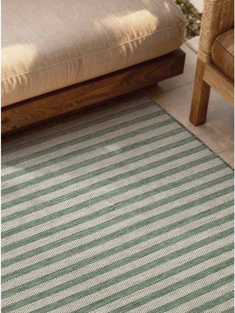 Tappeto da interno/esterno verde/color crema 120x170 cm Haringey Linley – Ted Baker