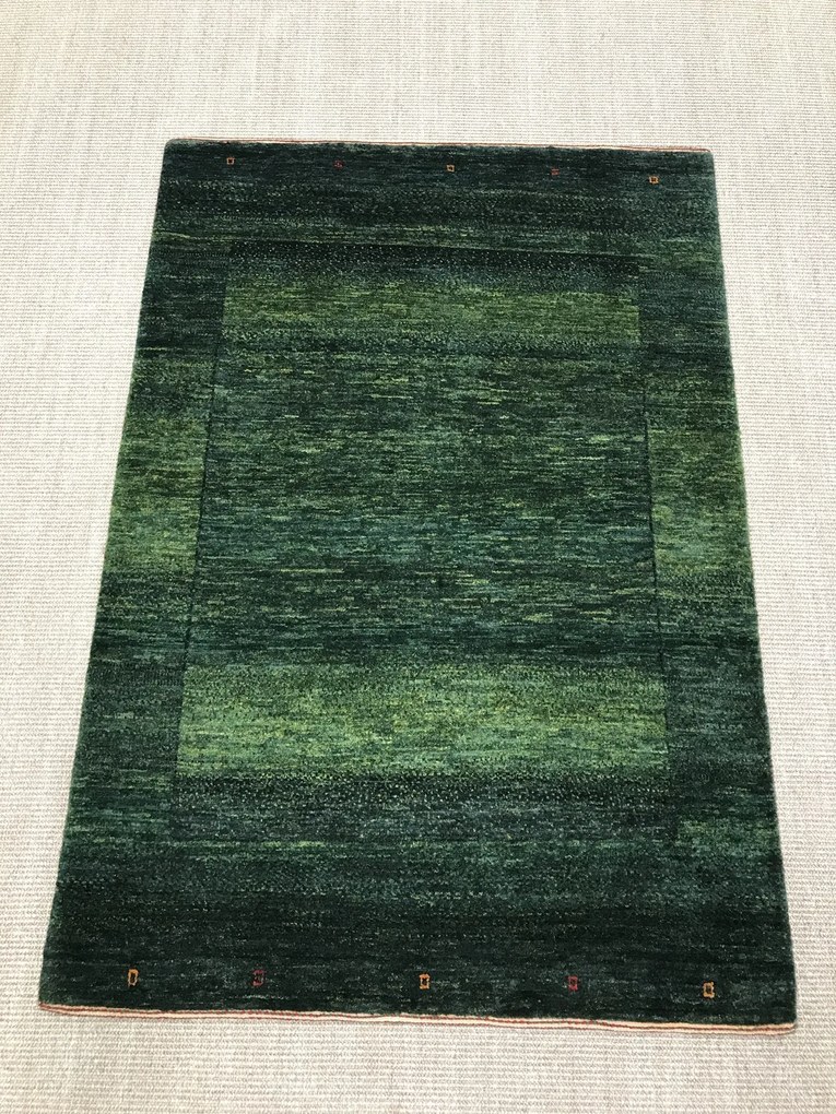 Loribaft Tappeto persiano 140 x 100 Verde (Iran) Annodato A Mano