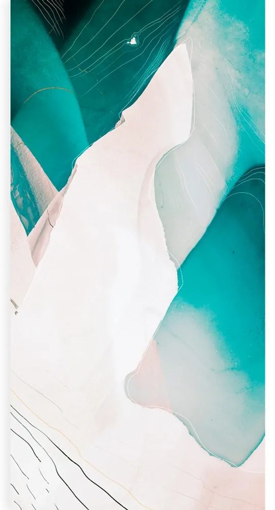 Quadro su tela – Astrazione blu moderna