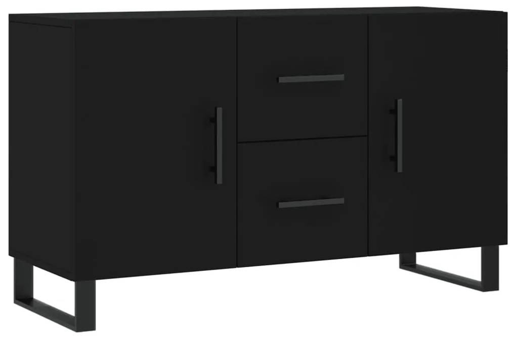 Credenza nera 100x36x60 cm in legno multistrato