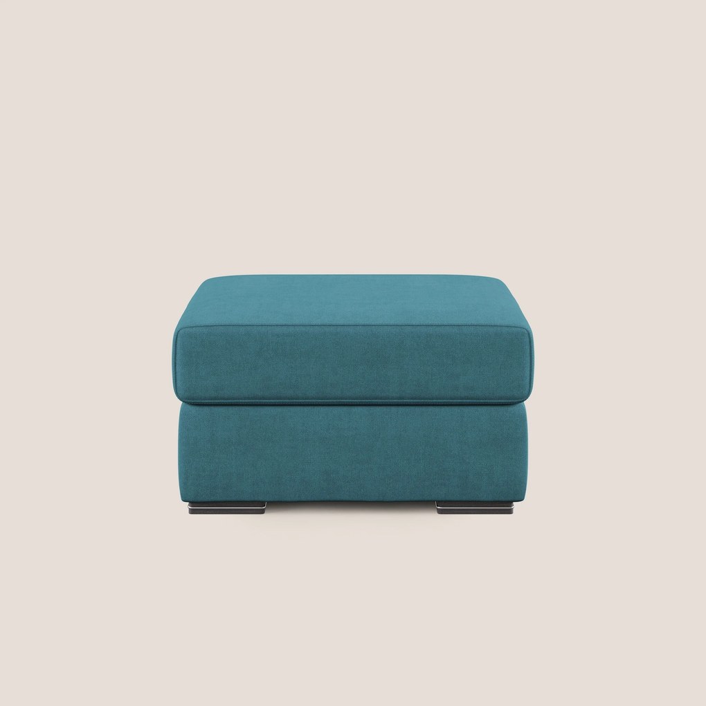 Sun pouf apribile contenitore in tessuto impermeabile T02 azzurro