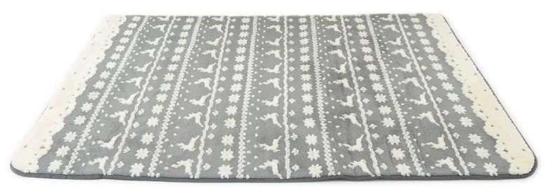 Bel tappeto grigio in stile scandinavo 140 x 200 cm