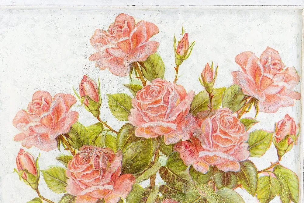 Carta da parati autoadesiva – Bouquet vintage di rose