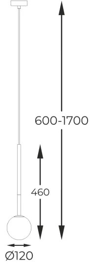 Zuma Line P0574-01F-F7AA - Lampadario a sospensione con filo ARCTURUS 1xG9/4W/230V oro
