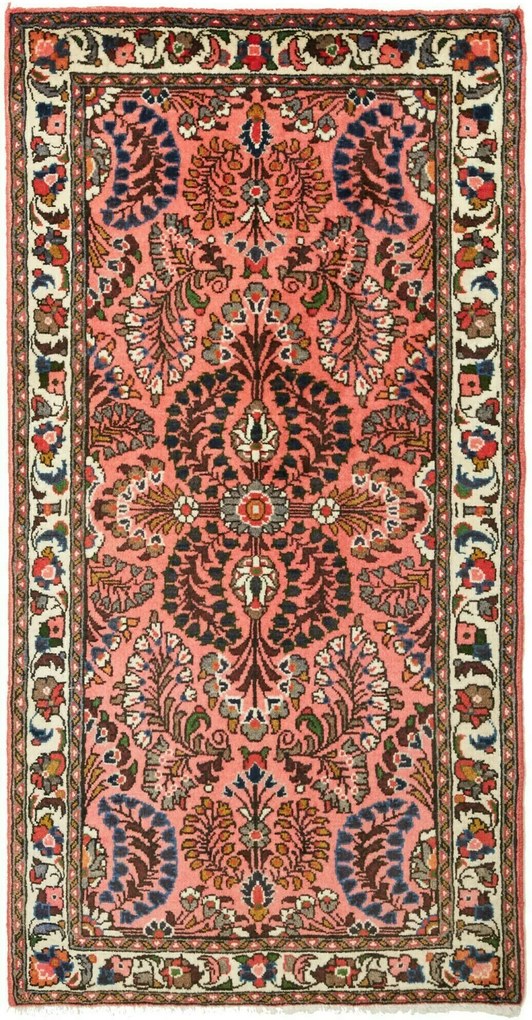 Hamedan Tappeto 140 x 70 (Iran) Annodato A Mano