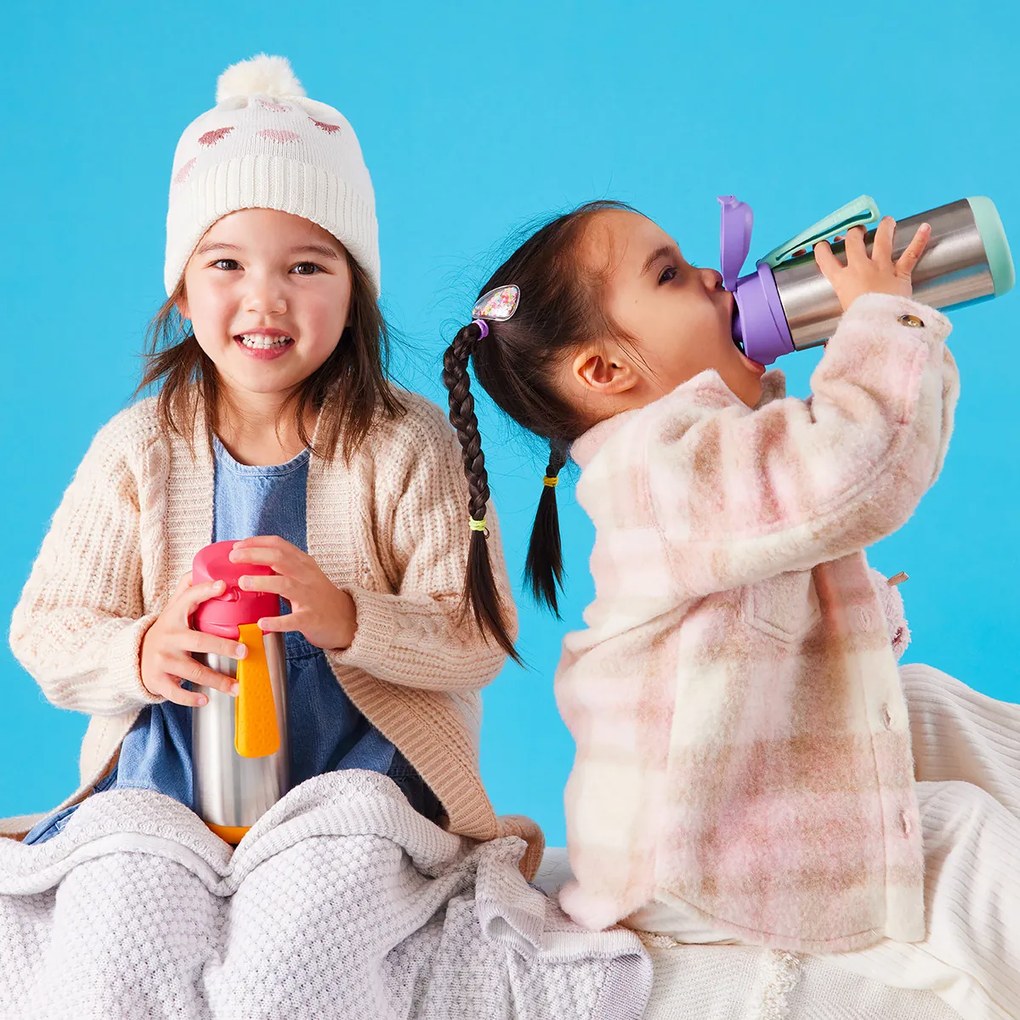 Bottiglia termica Sport 500 ml – rosa/arancione