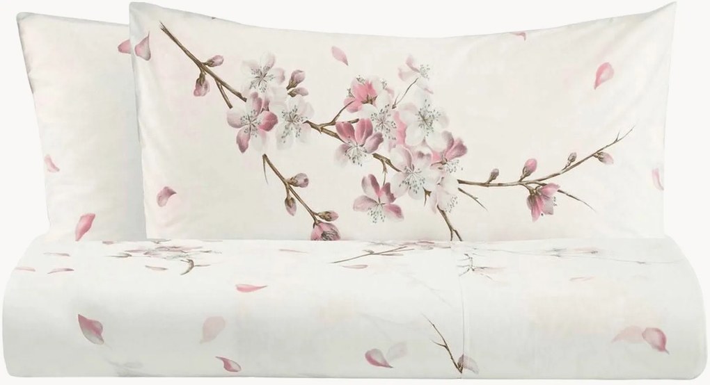 Set di biancheria da letto in percalle di cotone Fiori Di Pesco