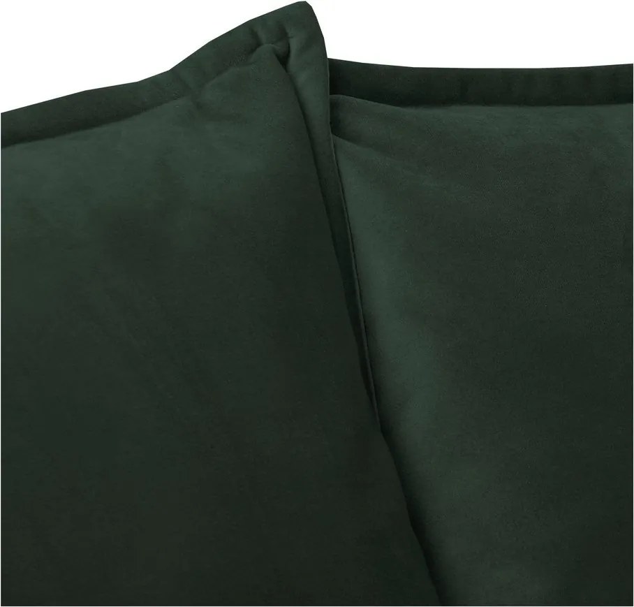 Divano verde scuro con rivestimento in velluto 138 cm Juli – Ropez