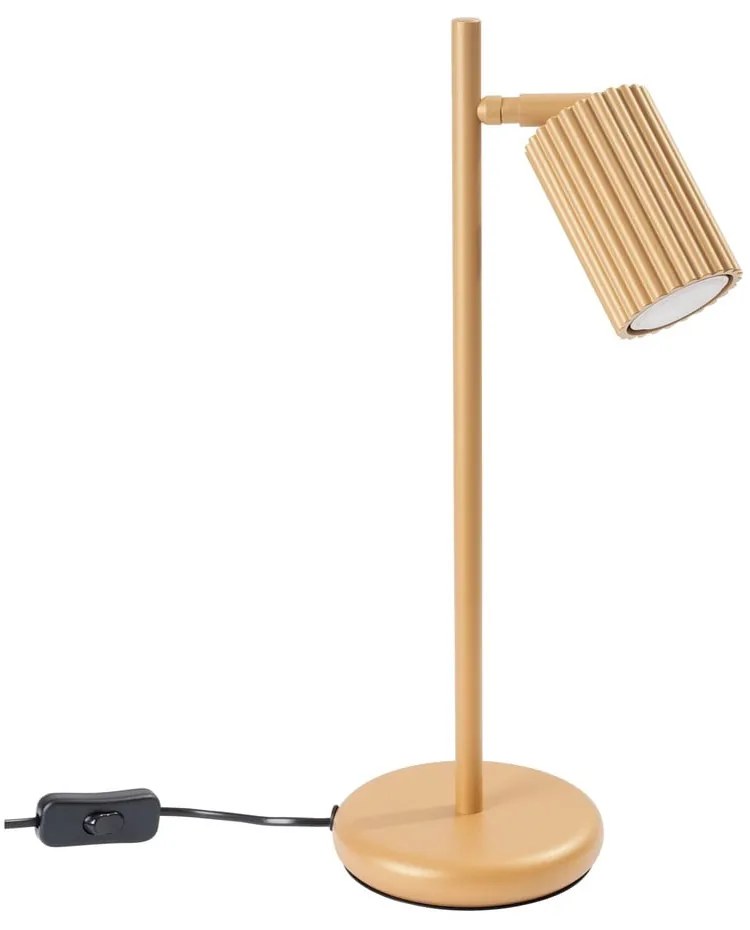 Lampada da tavolo dorata (altezza totale 43 cm) Gleam – Sollux