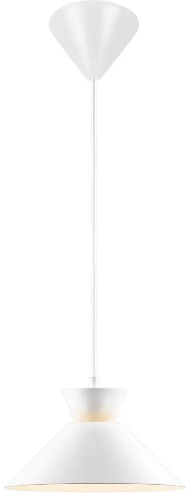 Nordlux - Lampadario a sospensione con filo DIAL 1xE27/40W/230V diametro 25 cm bianco