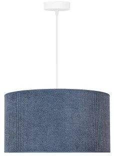 Duolla - Lampadario a sospensione con filo CORDUROY 1xE27/15W/230V diametro 40 cm blu scuro