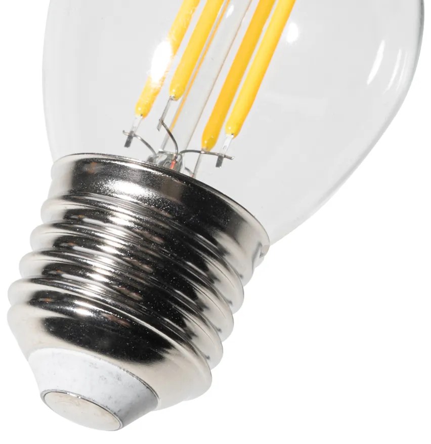 Set di 5 E27 3-staps dimbaar LED lamp P45 helder glas 5W 470 lm 2700K