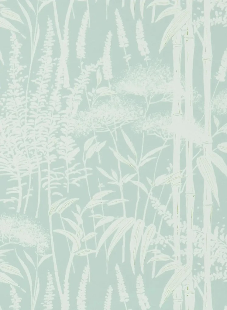 Nina Campbell Tapete Poiteau - Aqua