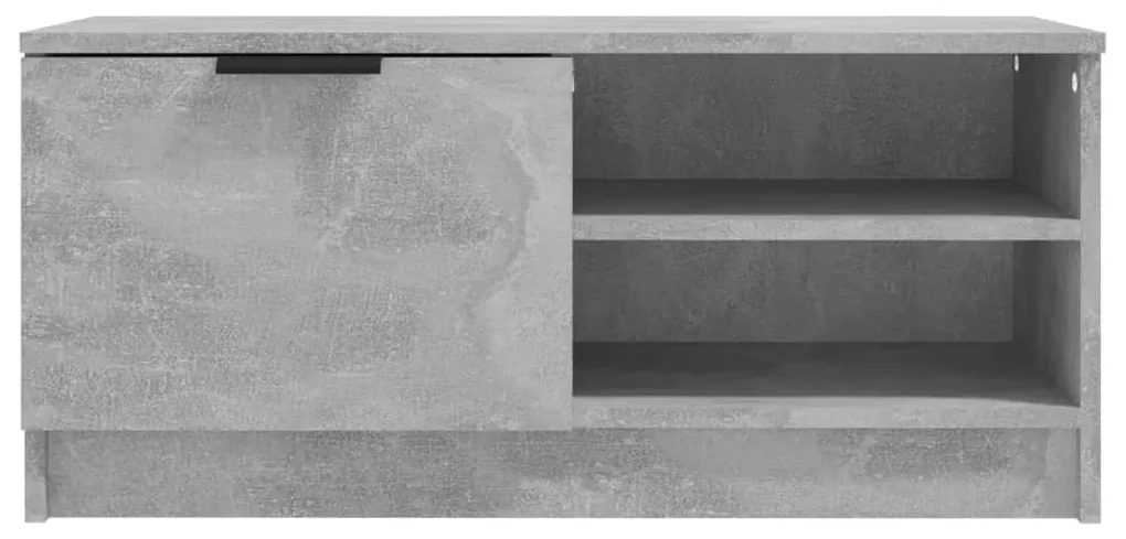 Mobile porta tv grigio cemento 80x35x36,5 cm legno multistrato