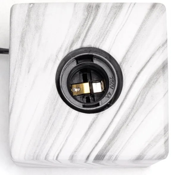 Aigostar - Lampada da tavolo 1xE27/60W/230V bianco/grigio