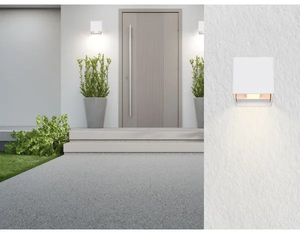 Globo 34168WS - Applique a LED da esterno VERONIKA 2xLED/3W/230V IP44 bianco