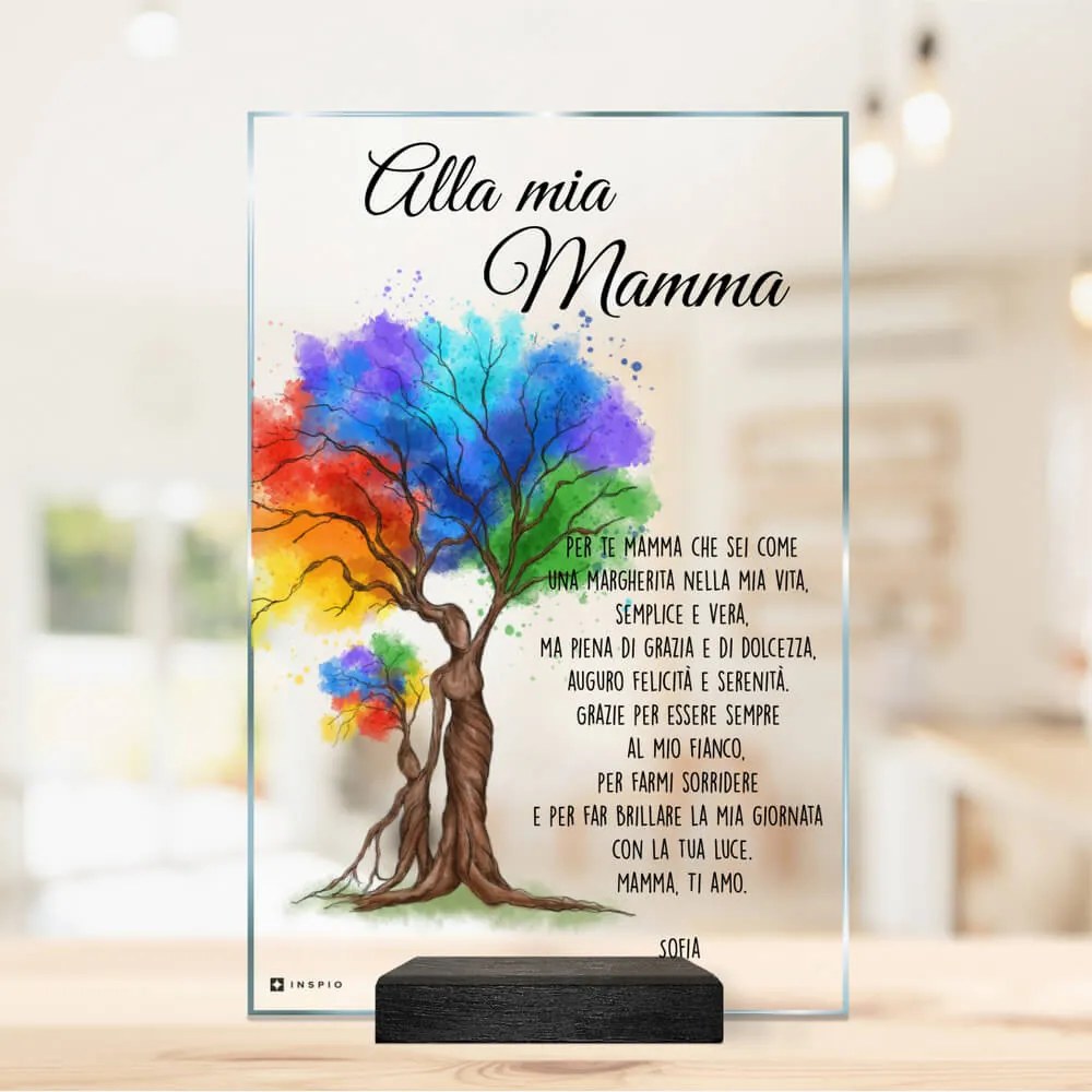 Un regalo per la festa della mamma - placca di vetro | Inspio