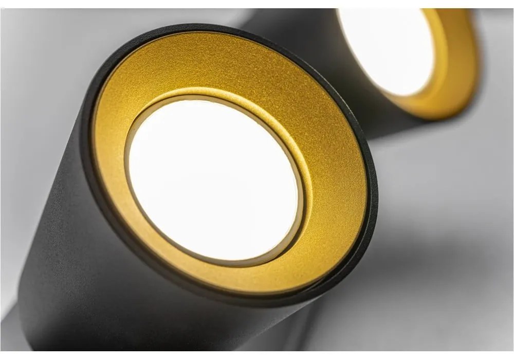 Lampada da soffitto nera con paralume in metallo 9x31 cm Elli - GTV