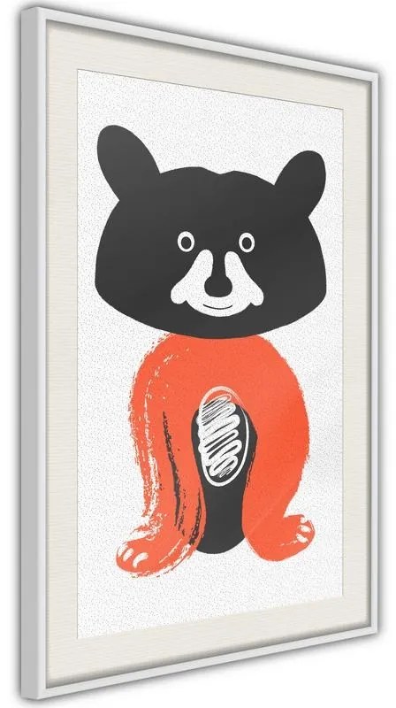 Poster  Little Bear  Cornice Quadri Cornice nera con pass-partout, Larghezza x Altezza Home decor 20x30