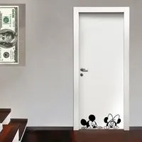 MOUSE - Adesivo murale wall sticker in vinile 70x30cm Colore: nero