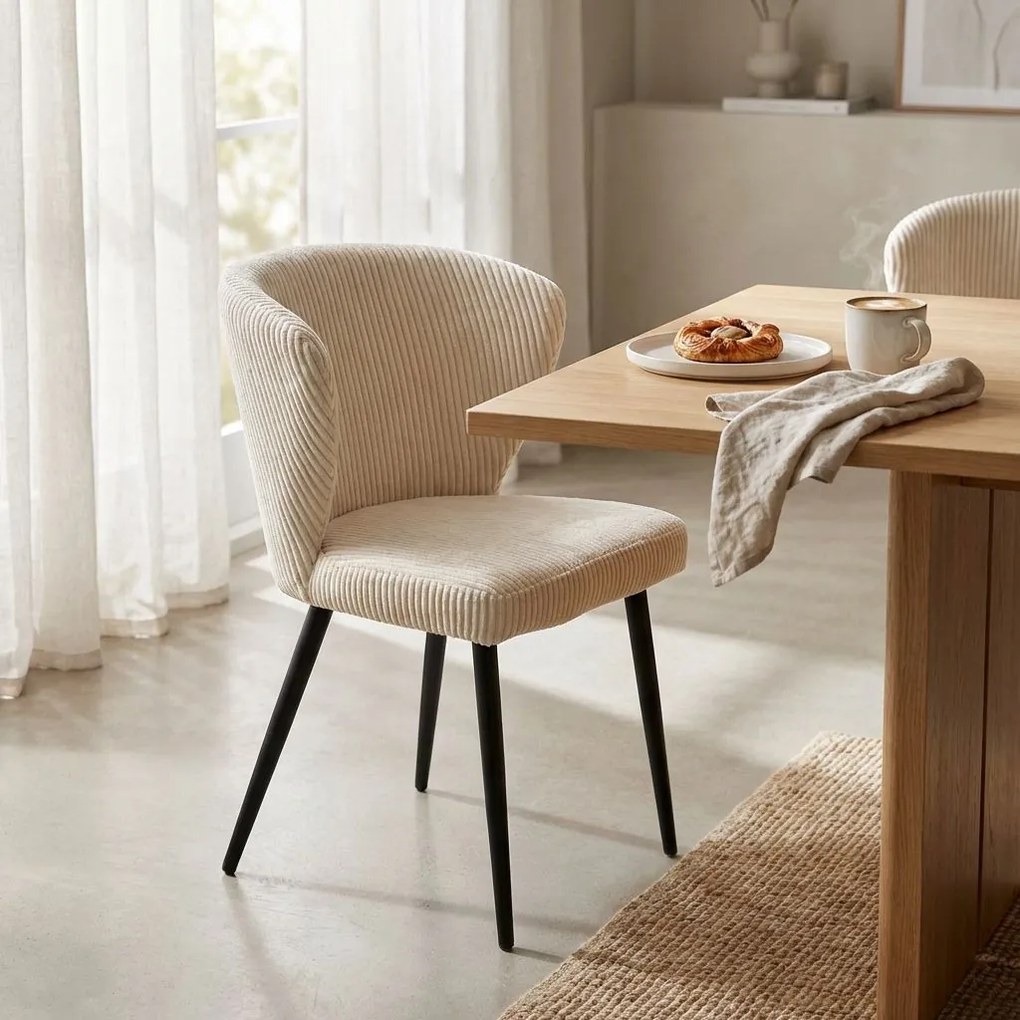HIRO - sedia di design moderno in velluto