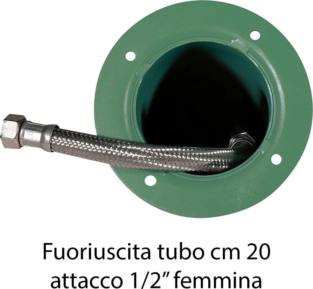 Fontana da Giardino con Doppio Rubinetto Belfer 42/ARR Ruggine...