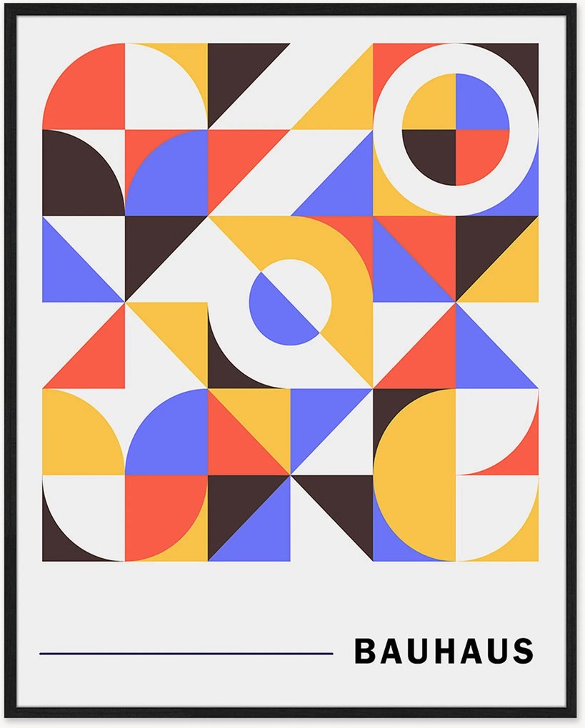 Stampa digitale incorniciata Retro Moderns Bauhaus Poster