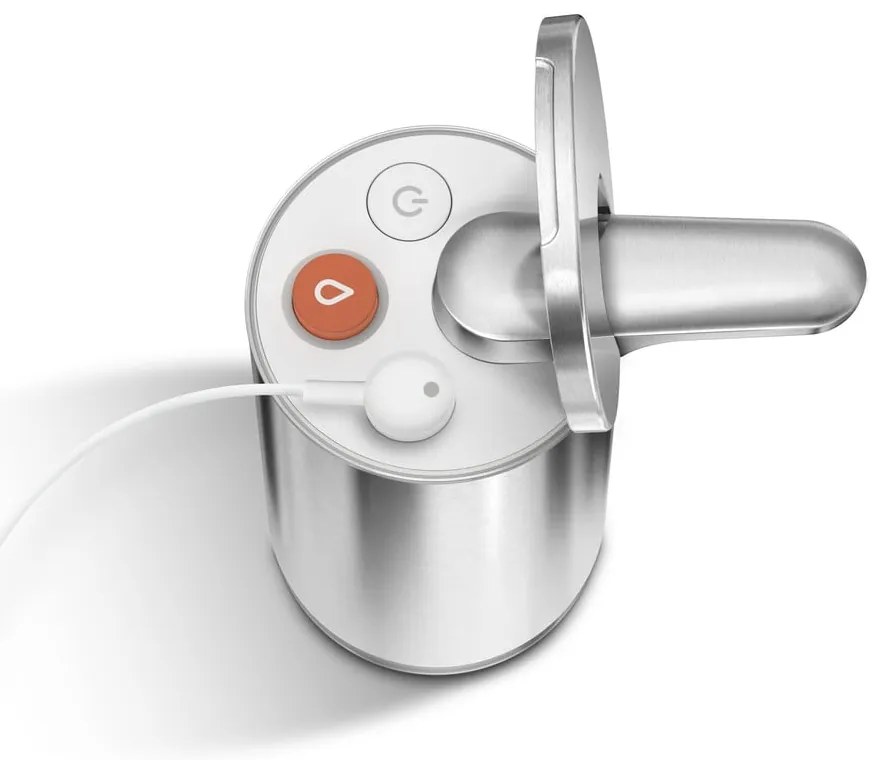 Dispenser automatico di sapone in acciaio grigio da 266 ml - simplehuman