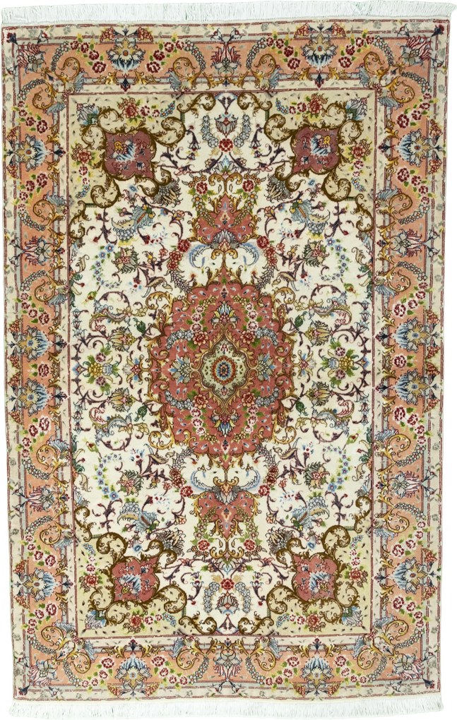 Tabriz Tappeto persiano 160x100 Beige (Iran) Annodato A Mano