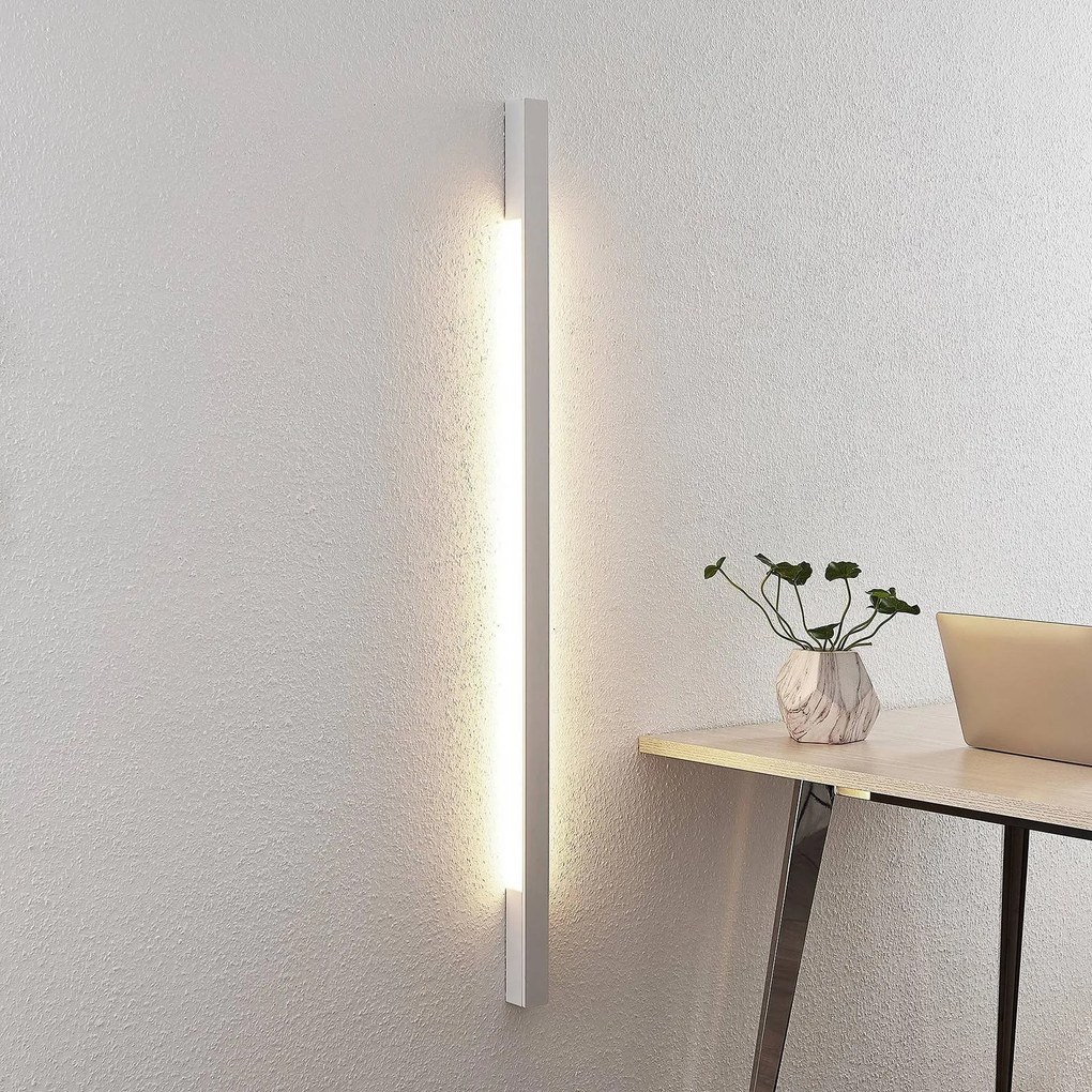 Applique da parete a LED Ivano Arcchio, Bianco / Opale, Corridoio, Alluminio, Moderno, Applique a LED